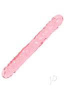 Crystal Jellies Jr. Double Dildo 12in - Pink